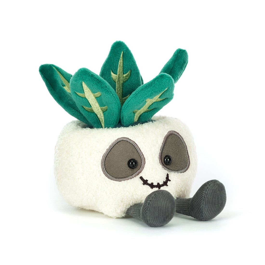 Jellycat Amuseables Kuscheltier Skull Planter: Pflanze im Totenkopf-Topf