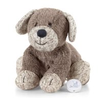 Sterntaler Spieluhr Hund Hannoaus braunem Plüsch mit beigen Ohren und Pfoten