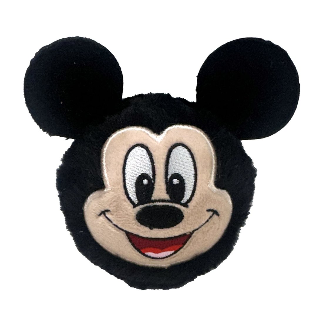 schwarzer Plüschball Ty Beanie Bouncer Mickey Mouse mit großen Ohren und einem fröhlichen Gesicht