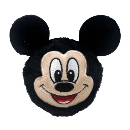 schwarzer Plüschball Ty Beanie Bouncer Mickey Mouse mit großen Ohren und einem fröhlichen Gesicht