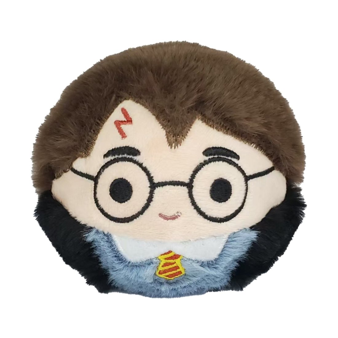 Plüschball Ty Beanie Bouncer Harry Potter mit braunen Haaren, runder Brille und Blitznarbe auf der Stirn
