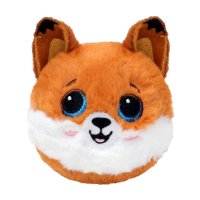 Ty Beanie Bouncer Fuchs Blaze Fox ist mit rotbraunem Plüsch überzogen und hat ein gesticktes Gesicht