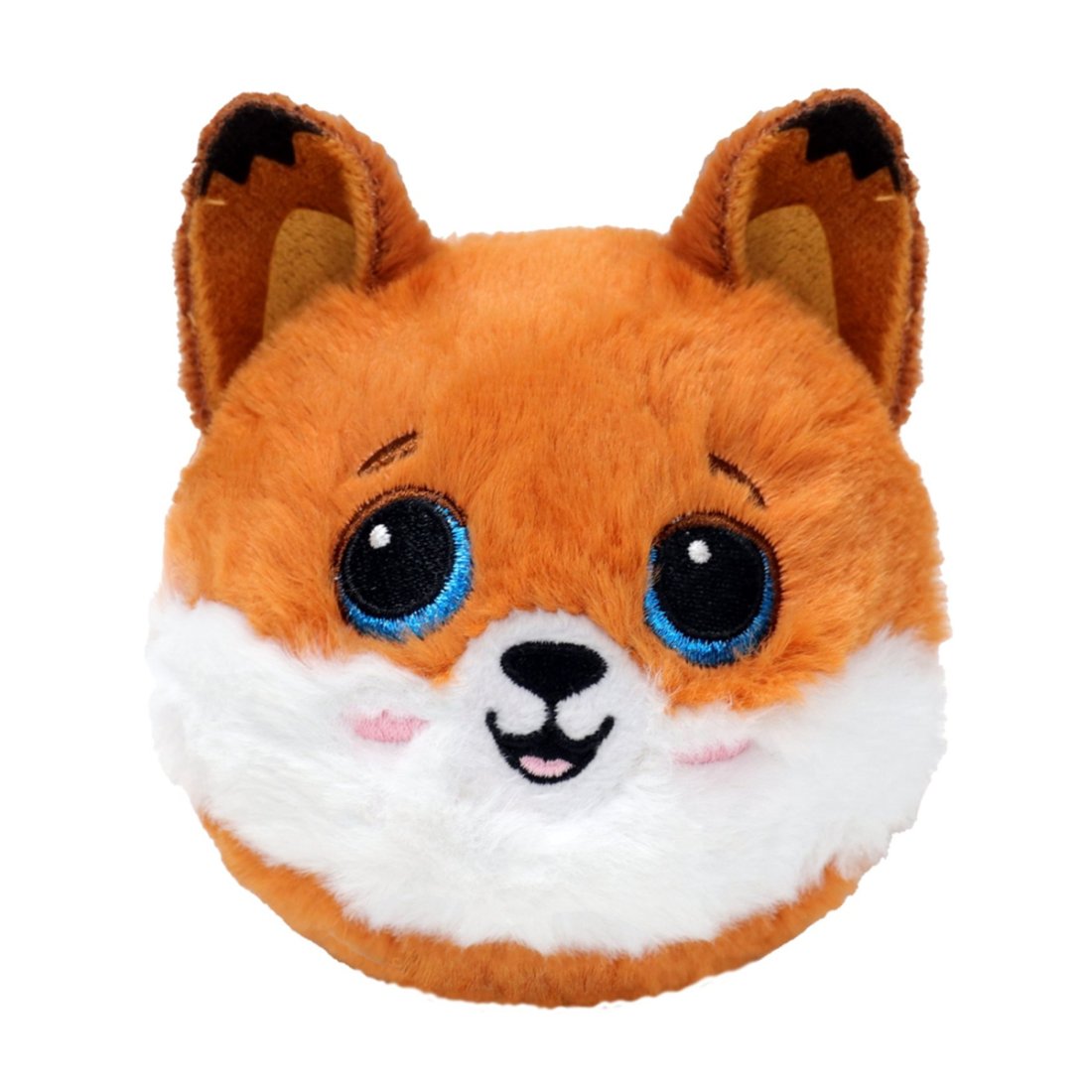 Ty Beanie Bouncer Fuchs Blaze Fox ist mit rotbraunem Plüsch überzogen und hat ein gesticktes Gesicht