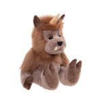 Bearhouse by Charlie Bears Oger  Quarry mit großen Pfoten, spitzen Ohren, einem Horn und zwei sichtbaren Zähnen