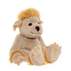 Bearhouse by Charlie Bears Oger  Quarry mit großen Pfoten, spitzen Ohren, flasuchigen Haaren und vier sichtbaren Zähnen