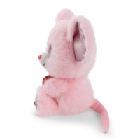Nici GLUBSCHIS Maus Pinky Luv Kuscheltier mit Herz von der Seite