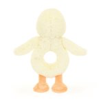 Rückseite Baby Jellycat Ente Bashful Duckling Ringrassel