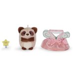 NICI mymochi Waschbär Rakuma, Zauberstab und Feenkostüm nebeneinander