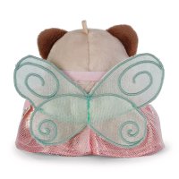 Rückseite NICI mymochi Waschbär Rakuma mit Zauberstab + Feenkostüm