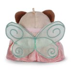 Rückseite NICI mymochi Waschbär Rakuma mit Zauberstab + Feenkostüm