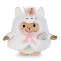 NICI mymochi Schaf Wools mit Regenbogen + Einhornkostüm