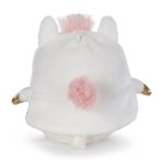 Rückseite NICI mymochi Schaf Wools mit Regenbogen + Einhornkostüm