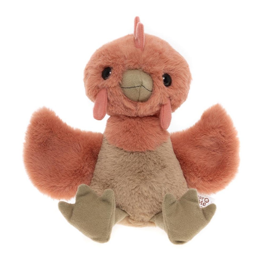 Bear & Me by Charlie Bears Huhn Chlucky Chicken aus herbstorangen Plüsch mit schwarzen Knopfaugen