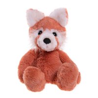 Bear & Me by Charlie Bears Pandabär Ronnie Red Panda aus rostrotem Plüsch mit weißen Abzeichen und Knopfaugen