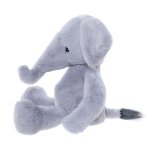 Kuscheltier Bear & Me by Charlie Bears Elefant Effi hellgrau von der Seite