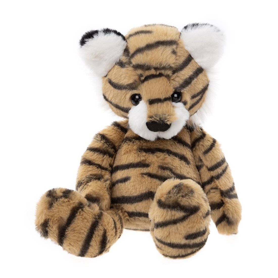 Bear & Me by Charlie Bears Tiger Terry aus gestromten Plüsch mit weißen Innenohren und weißer Schnauze