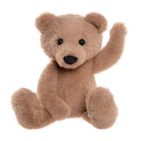 Bear & Me by Charlie Bears Teddybär aus hellbrauem Plüsch mit schwarzen Knopfaugen