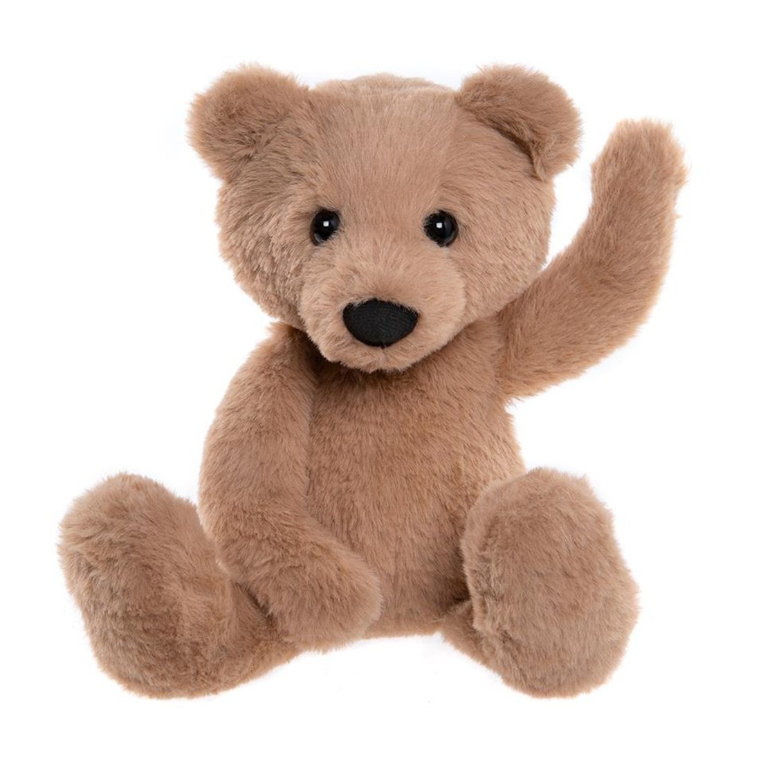 Bear & Me by Charlie Bears Teddybär aus hellbrauem Plüsch mit schwarzen Knopfaugen