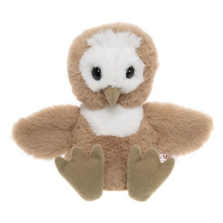 Bear & Me by Charlie Bears Eule Hoot Owl aus hellbraunem und weißem Plüsch mit schwarzen Knopfaugen