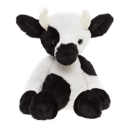 Bear & Me by Charlie Bears Kuh Buttercup Cow aus schwarz-weißem Plüsch mit weißen Hörner und schwarzen Hufen