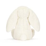 Jellycat Hase Bashful Bunny mit einer roten Rose, Rückseite Kuscheltier