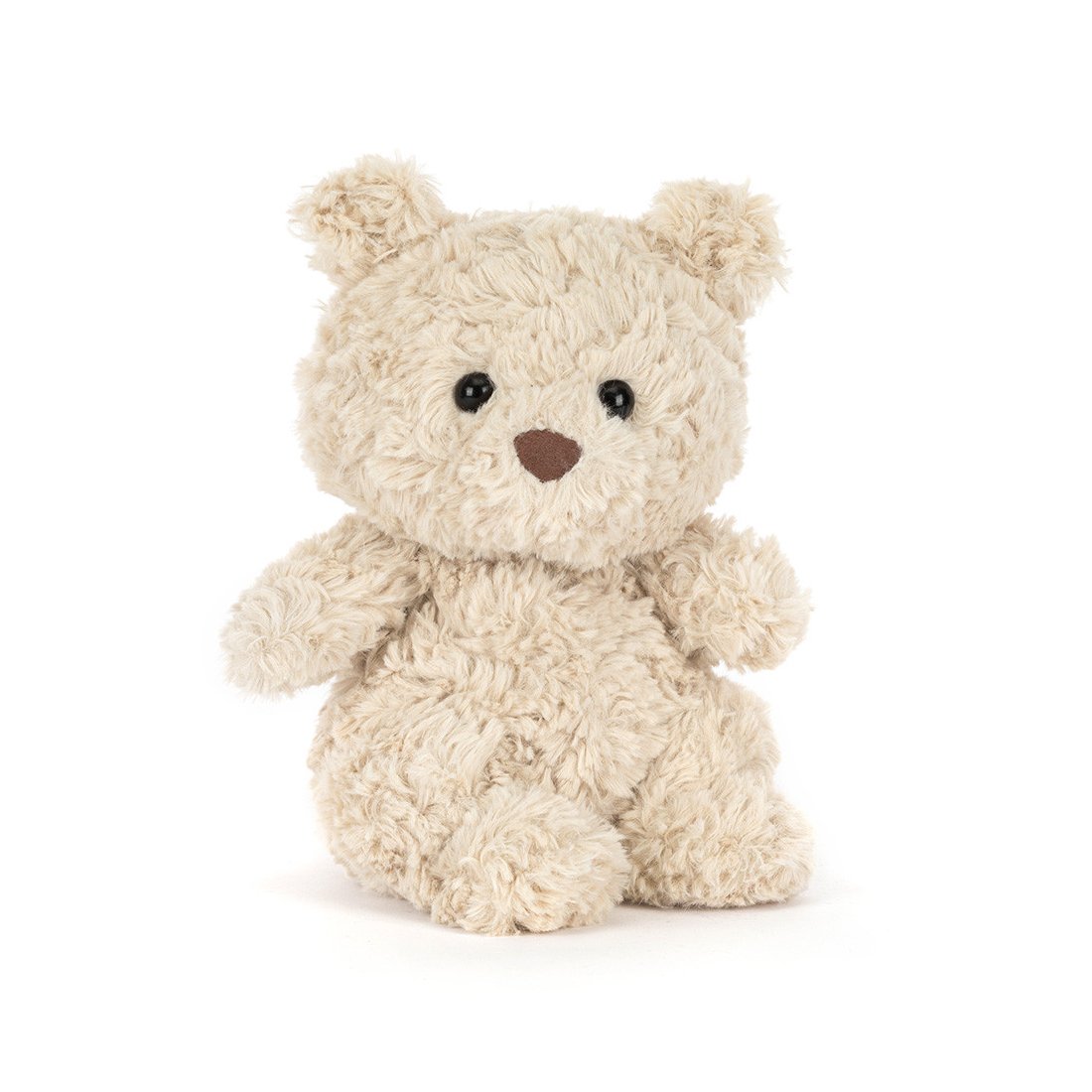 Jellycat Teddy Bär Bartholomew Bear Junior aus cremebeigem, leicht gelocktem Plüsch