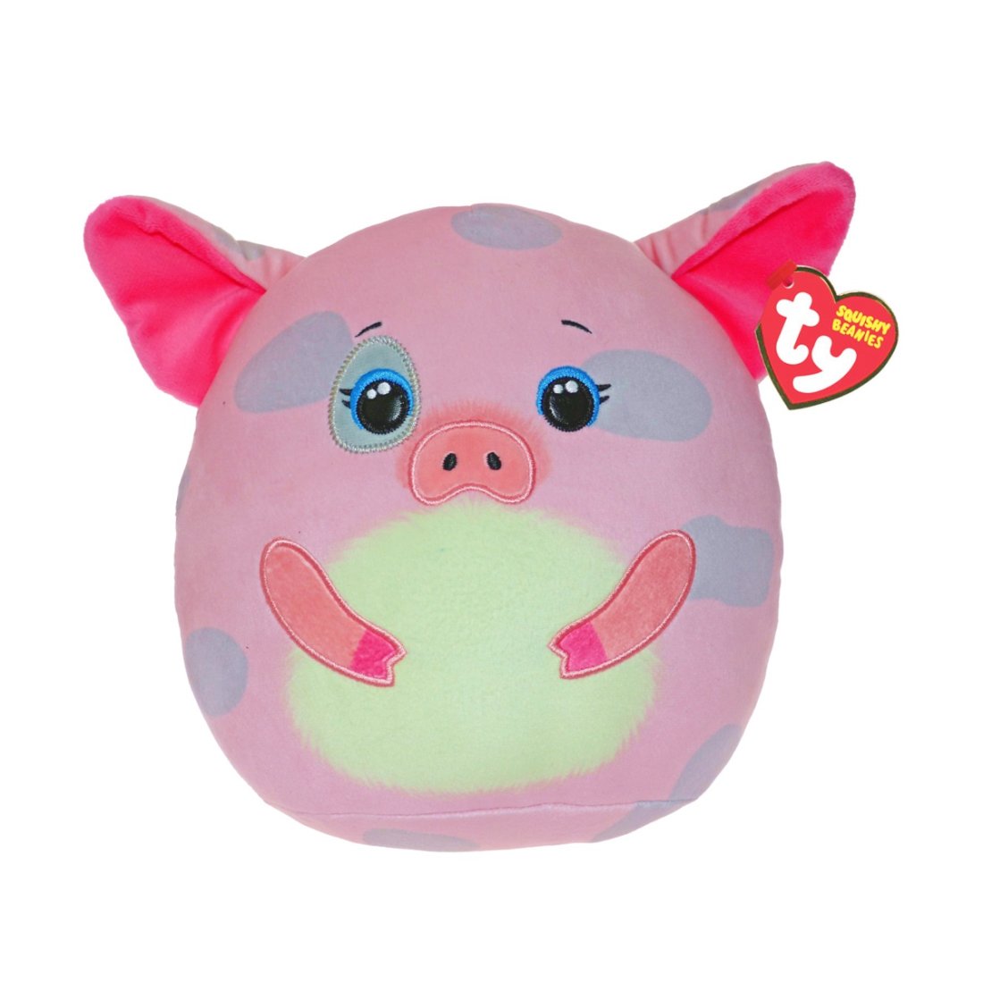Ty Squish-a-Boos Kuscheltier Plüschkissen Schwein Hambone 20cm groß