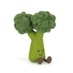 Jellycat Brokkoli Amuseables Broccoli aus hellgrünem Plüsch mit dunkelgrünen Röschen und braunen Beinchen
