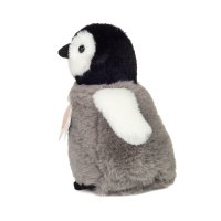 Hermann TEDDY Herzekind Pinguinküken 15cm groß von der Seite