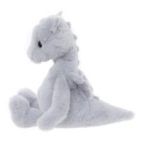 Bear & Me by Charlie Bears Drache Draco Cloudy Grey, Rückseite Kuscheltier