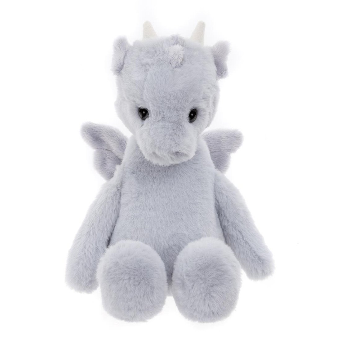 Bear & Me by Charlie Bears Drache Draco Cloudy Grey aus hellgrauem Plüsch mit schwarzen Knopfaugen