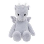 Bear & Me by Charlie Bears Drache Draco Cloudy Grey aus hellgrauem Plüsch mit schwarzen Knopfaugen