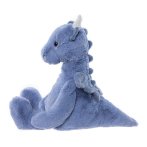 Kuscheltier Bear & Me by Charlie Bears Drache Draco Denim Blue von der Seite