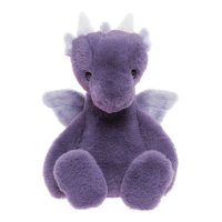 Bear & Me by Charlie Bears Drache Draco Soft Lavender aus violettgrauem Plüsch mit schwarzen Knopfaugen