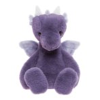 Bear & Me by Charlie Bears Drache Draco Soft Lavender aus violettgrauem Plüsch mit schwarzen Knopfaugen