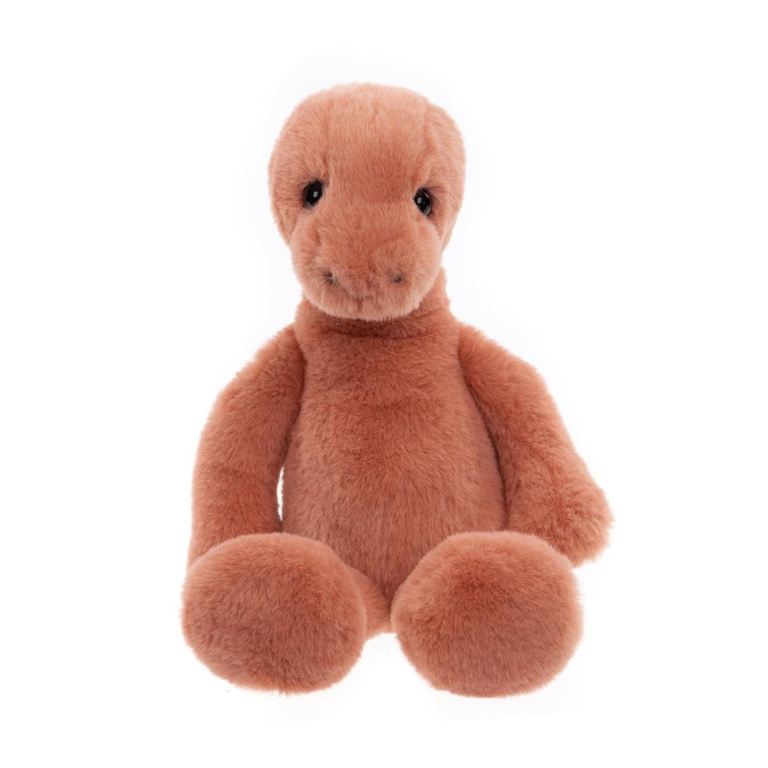 Bear & Me by Charlie Bears Stegosaurus Stevie Marmelade Orange aus orangem Plüsch mit schwarzen Knopfaugen