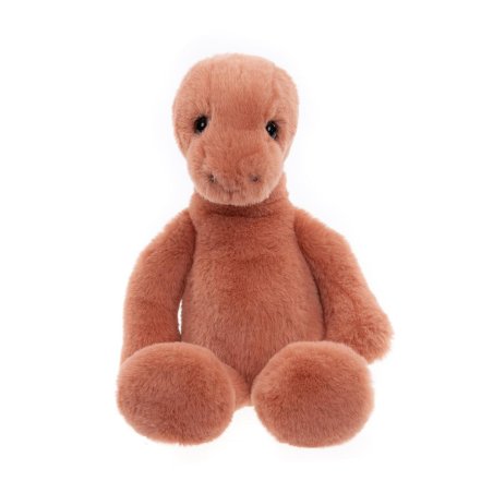 Bear & Me by Charlie Bears Stegosaurus Stevie Marmelade Orange aus orangem Plüsch mit schwarzen Knopfaugen