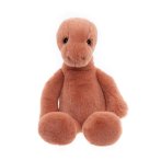 Bear & Me by Charlie Bears Stegosaurus Stevie Marmelade Orange aus orangem Plüsch mit schwarzen Knopfaugen