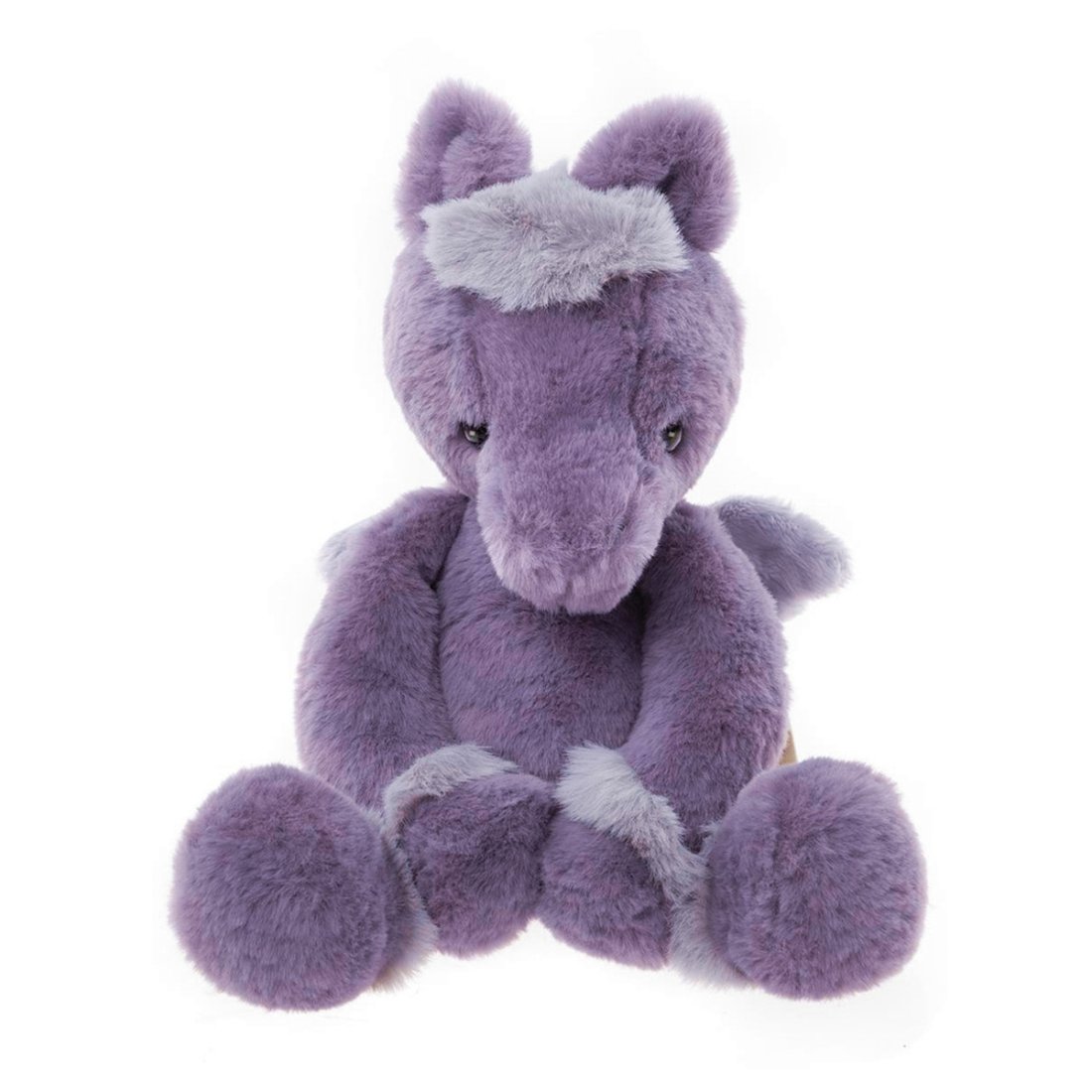 Bear & Me by Charlie Bears Pegasus Penny Soft Lavender aus violettem Plüsch mit schwarzen Knopfaugen
