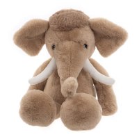 Bear & Me by Charlie Bears Mammut Wally Mammoth aus hellbraunem Plüsch mit weißen Stoßzähnen