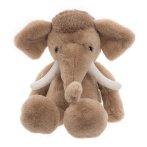 Bear & Me by Charlie Bears Mammut Wally Mammoth aus hellbraunem Plüsch mit weißen Stoßzähnen