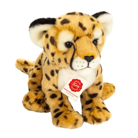 Hermann TEDDY Kuscheltier Gepard sitzend, Vorderseite