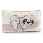 rechteckiges NICI Wild Winter Faultier Izzy Icetumbler Kissen, Vorderseite mit Applikation