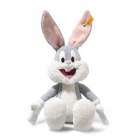 Steiff Friends Looney Tunes Hase Bugs Bunny grau-weiß, Vorderseite Kuscheltier