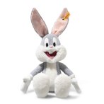 Steiff Friends Looney Tunes Hase Bugs Bunny grau-weiß, Vorderseite Kuscheltier