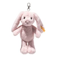 Steiff Friends Anhänger Hase Hoppie rosa aus weichem Plüsch mit dem klassischen Knopf im Ohr