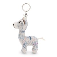 NICI Wild Winter Anhänger Giraffe Winny Winterfur von der Seite