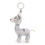 NICI Wild Winter Anhänger Giraffe Winny Winterfur von der Seite