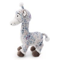 NICI Wild Winter Giraffe Winny Winterfur, stehendes Kuscheltier von der Seite