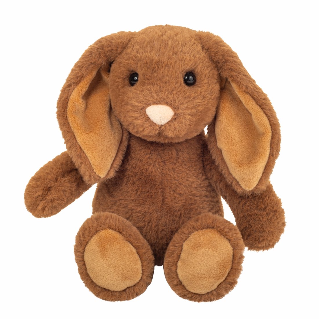 Hermann TEDDY Herzekind Kuscheltier Hase Cara aus dunkelbraunem Plüsch